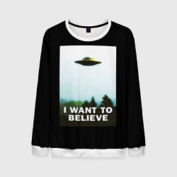 Мужской свитшот I Want To Believe