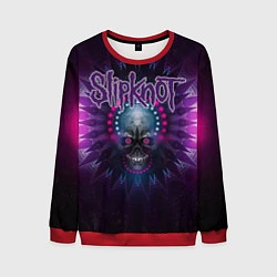 Свитшот мужской Slipknot: Neon Skull, цвет: 3D-красный