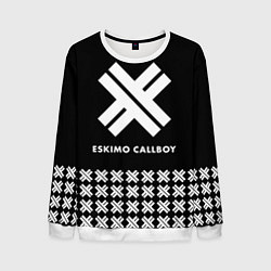 Свитшот мужской Eskimo Callboy: Cross, цвет: 3D-белый