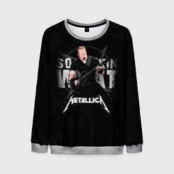 Свитшот мужской Metallica black, цвет: 3D-меланж