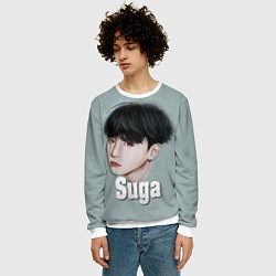 Свитшот мужской BTS Suga, цвет: 3D-белый — фото 2