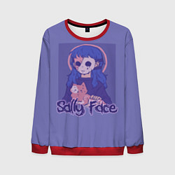 Свитшот мужской Sally Face: Violet Halo, цвет: 3D-красный