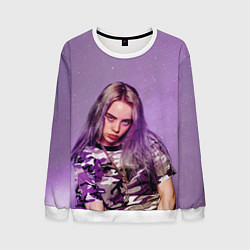 Свитшот мужской Billie Eilish: Violet Fashion, цвет: 3D-белый