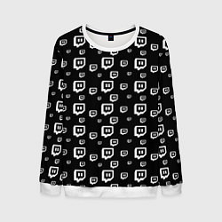 Мужской свитшот Twitch: Black Pattern