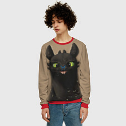 Свитшот мужской Как приручить дракона, цвет: 3D-красный — фото 2