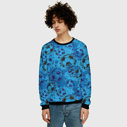 Свитшот мужской Футбольные мячи, цвет: 3D-черный — фото 2