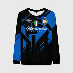 Свитшот мужской Интер Милан логотипы, цвет: 3D-черный