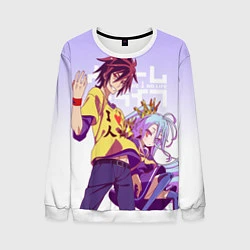 Свитшот мужской No Game No Life, цвет: 3D-белый