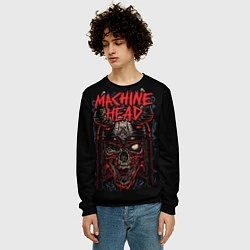 Свитшот мужской Machine Head: Blooded Skull, цвет: 3D-черный — фото 2