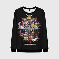 Свитшот мужской Undertale, цвет: 3D-черный