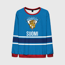 Свитшот мужской Сборная Финляндии, цвет: 3D-красный