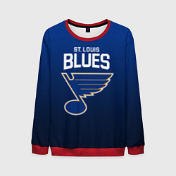 Свитшот мужской St Louis Blues, цвет: 3D-красный