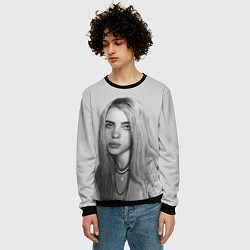 Свитшот мужской BILLIE EILISH, цвет: 3D-черный — фото 2