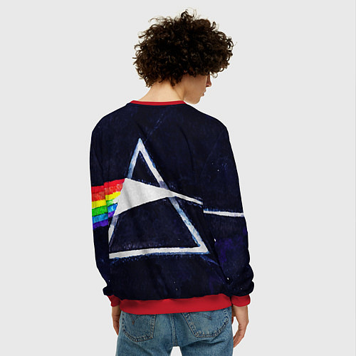 Мужской свитшот PINK FLOYD / 3D-Красный – фото 4