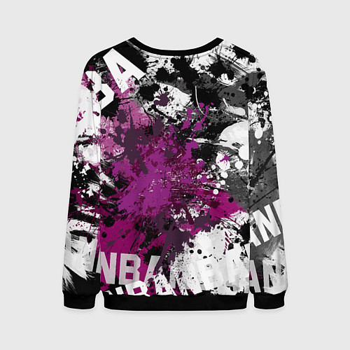 Мужской свитшот Лос-Анджелес Лейкерс, Los Angeles Lakers / 3D-Черный – фото 2