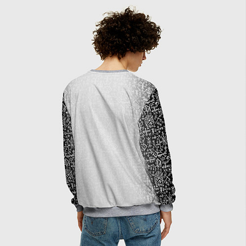 Мужской свитшот И смерти нет почетней той / 3D-Меланж – фото 4