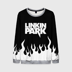 Свитшот мужской Linkin Park: Black Flame, цвет: 3D-меланж