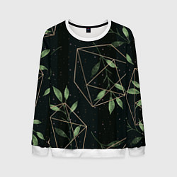 Свитшот мужской Геометрия в природе, цвет: 3D-белый