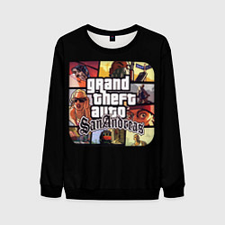 Свитшот мужской GTA SA, цвет: 3D-черный
