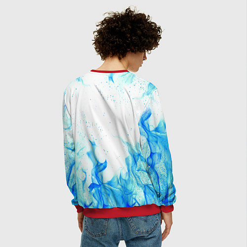 Мужской свитшот DETROIT BECOME HUMAN / 3D-Красный – фото 4