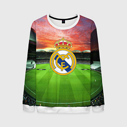 Свитшот мужской FC Real Madrid, цвет: 3D-белый