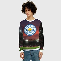 Свитшот мужской FC Leicester City, цвет: 3D-белый — фото 2