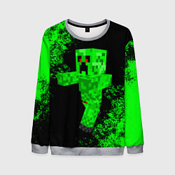 Свитшот мужской MINECRAFT, цвет: 3D-меланж