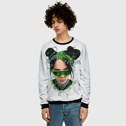 Свитшот мужской BILLIE EILISH, цвет: 3D-черный — фото 2