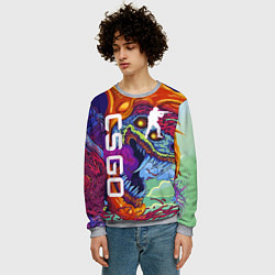 Свитшот мужской CS GO HYPERBEAST, цвет: 3D-меланж — фото 2
