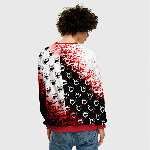 Мужской свитшот MONOKUMA / 3D-Красный – фото 4