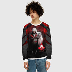 Свитшот мужской Assasin's creed, цвет: 3D-белый — фото 2