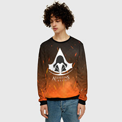 Свитшот мужской Assasin's creed, цвет: 3D-черный — фото 2