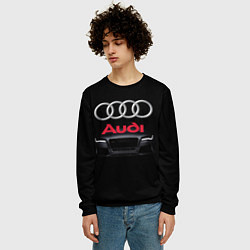 Свитшот мужской AUDI, цвет: 3D-черный — фото 2
