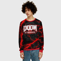 Свитшот мужской DOOM ETERNAL, цвет: 3D-красный — фото 2