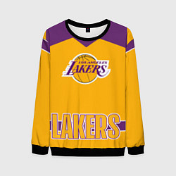 Свитшот мужской Los Angeles Lakers, цвет: 3D-черный