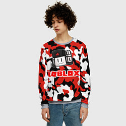 Свитшот мужской ROBLOX, цвет: 3D-меланж — фото 2