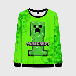 Свитшот мужской MINECRAFT, цвет: 3D-черный