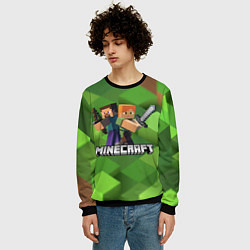 Свитшот мужской MINECRAFT, цвет: 3D-черный — фото 2