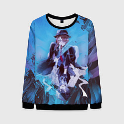 Свитшот мужской Osamu and Chuya, цвет: 3D-черный