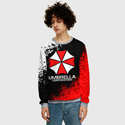 Свитшот мужской RESIDENT EVIL UMBRELLA, цвет: 3D-меланж — фото 2