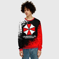 Свитшот мужской RESIDENT EVIL UMBRELLA, цвет: 3D-красный — фото 2
