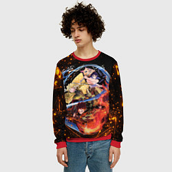 Свитшот мужской KIMETSU NO YAIBA, цвет: 3D-красный — фото 2
