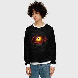 Свитшот мужской Дракон, цвет: 3D-белый — фото 2