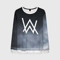 Свитшот мужской Alan Walker, цвет: 3D-белый