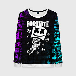 Свитшот мужской Fortnite x Marshmello x Games, цвет: 3D-белый