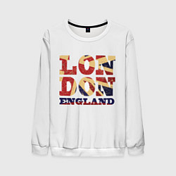 Свитшот мужской London, цвет: 3D-белый