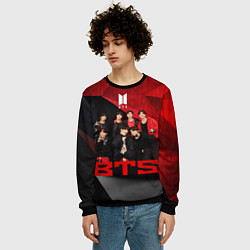 Свитшот мужской BTS, цвет: 3D-черный — фото 2