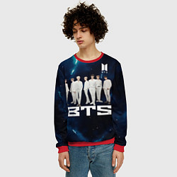Свитшот мужской BTS, цвет: 3D-красный — фото 2
