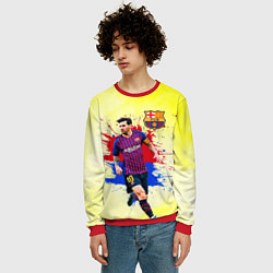 Свитшот мужской Месси, цвет: 3D-красный — фото 2