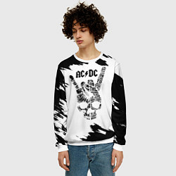 Свитшот мужской ACDC, цвет: 3D-белый — фото 2